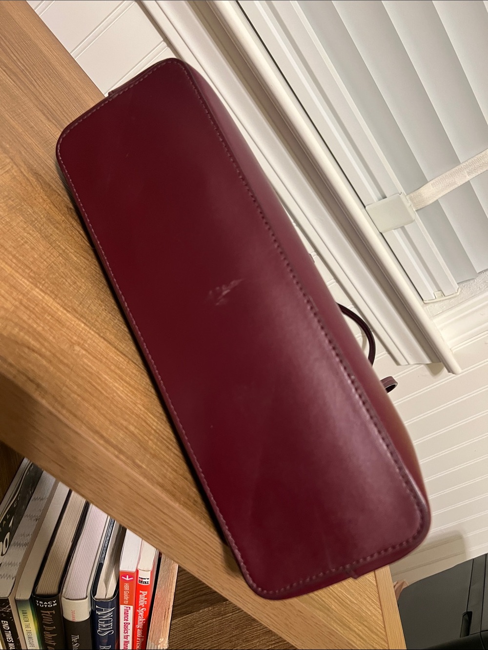 kate spade Wine Red Leather Tote Bag - Picture 12 of 16